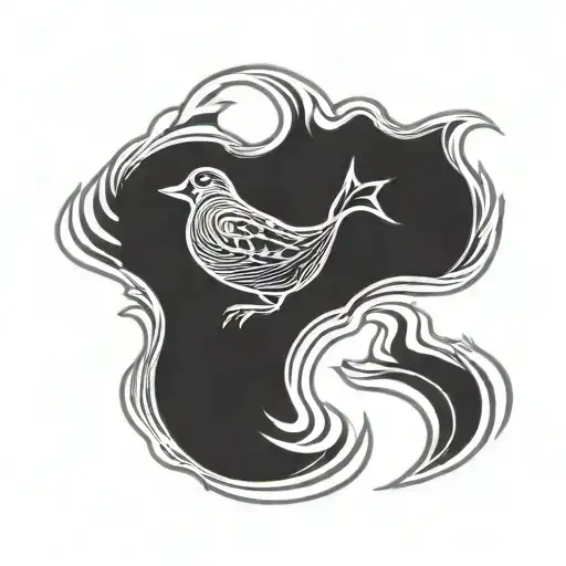 Drop Of Water Into A Pond