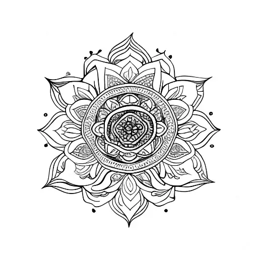 Flor De Lotus Com Mandala