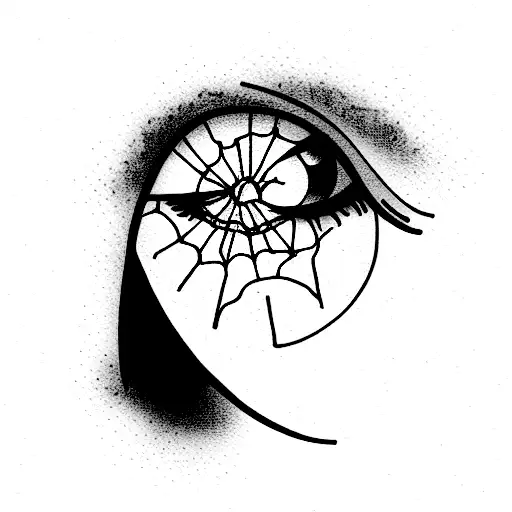 Woman Crying Inside Broken Glass