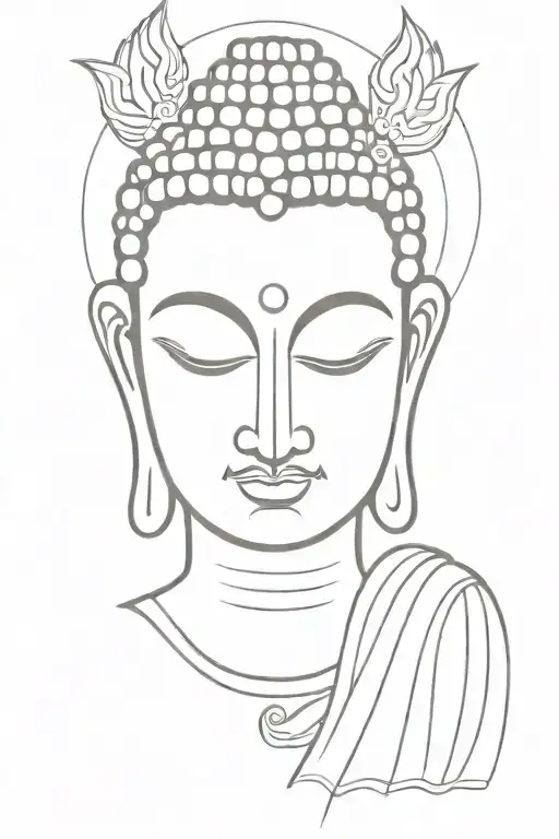 Buddha One Side Other Side Kuttichathan Theyyam Gulikan Face