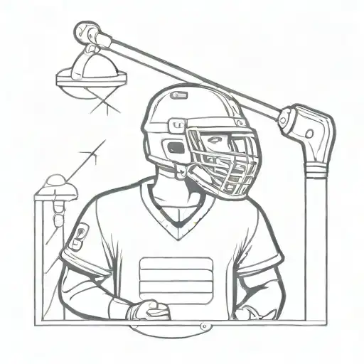 Ordinary Hammer In The Background Number 79 And The Goalkeeper's Helmet