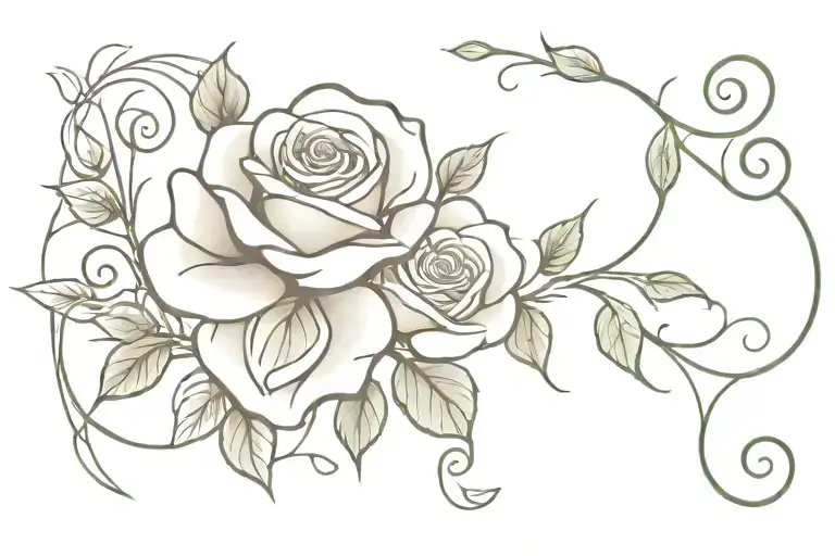 Rose And Vines Wrapping