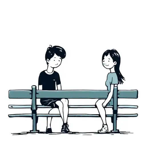 2 Friends On A Bench