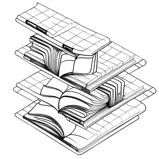 Bookshelf With Open Book