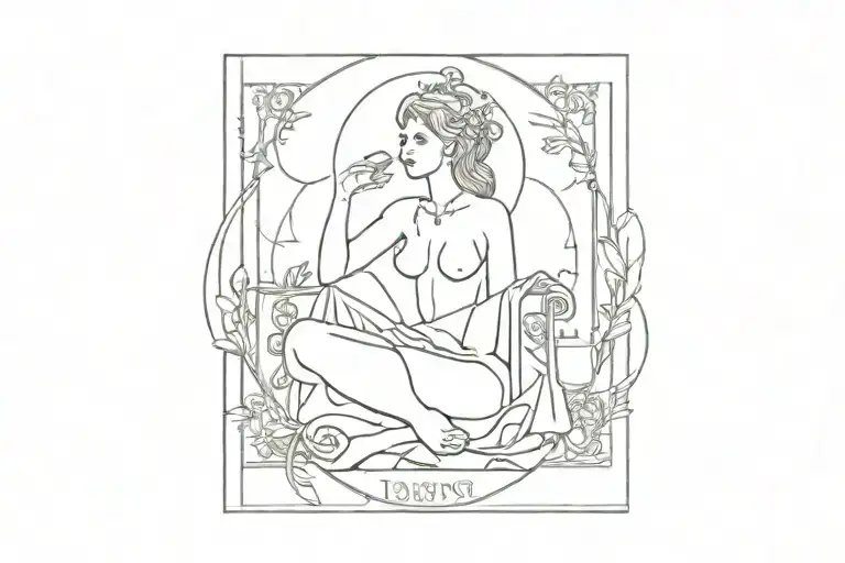 Tarot Card Featuring Characters