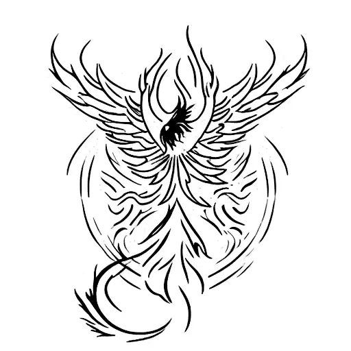 A Fiery Phoenix Rising From The Ashes