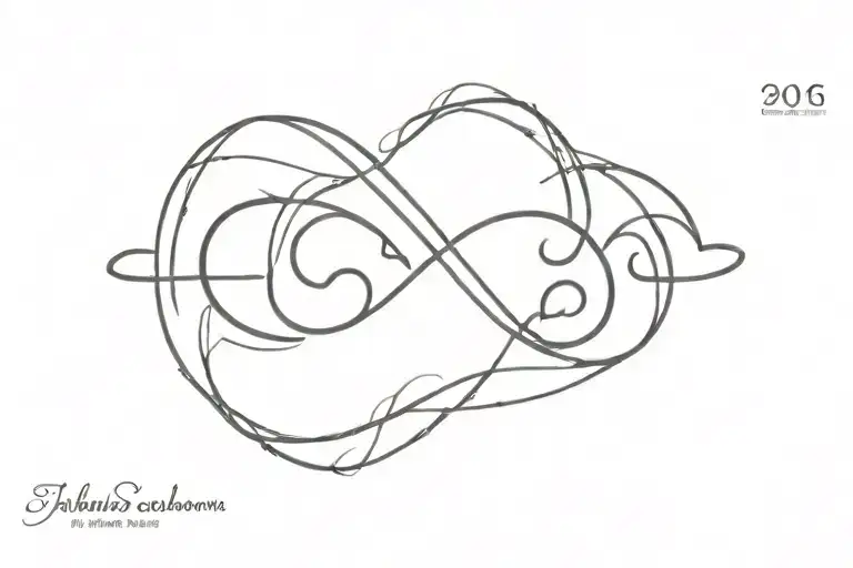 An Infinity Symbol Incorporating The Numbers 2016