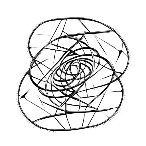 A Minimalist Tattoo Of A Dna Helix Intertwined With A Book