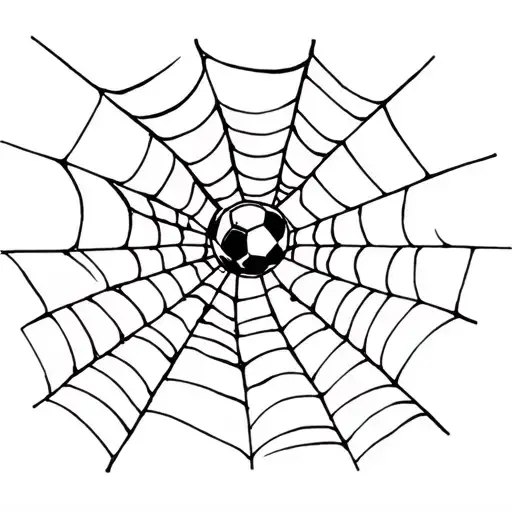 Spider Web And Soccer Ball Breaking