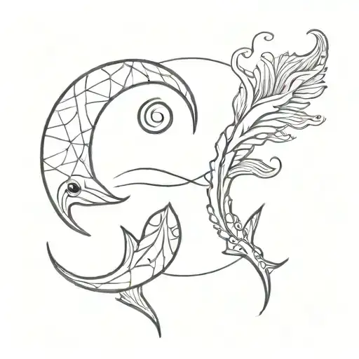 Cancer And Pisces Symbol