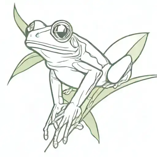 Red Eyed Tree Frog Sitting