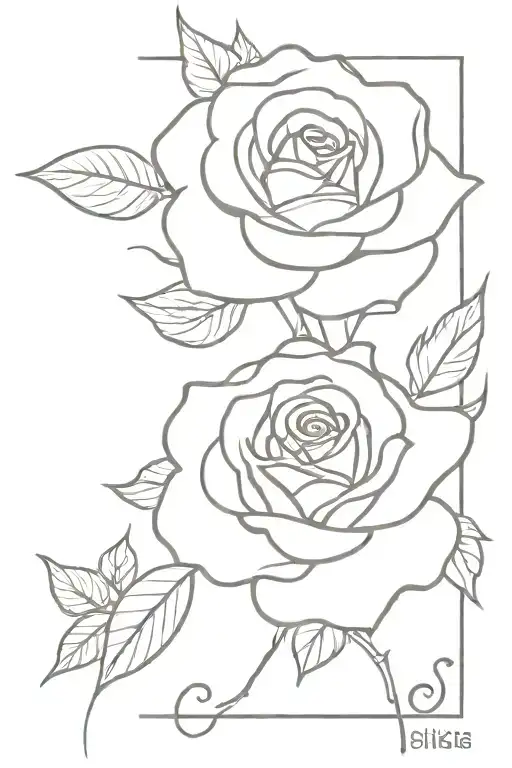 Rose With Writing Poetry