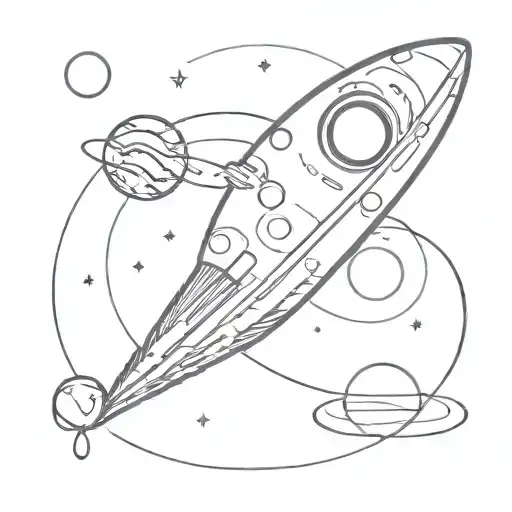 Space Half Sleeve Tattoo Color