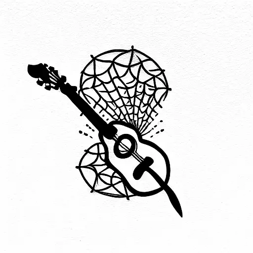 Skeleton With Guitar