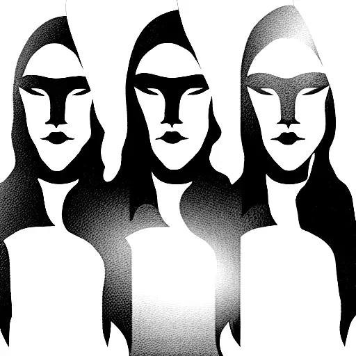 3 Female Amazons Warriors Guarding Me