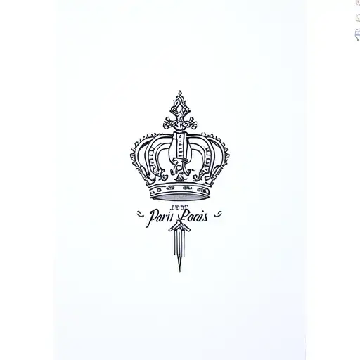 Crown Paris Lyon Fleure De Lys Motto City Paris