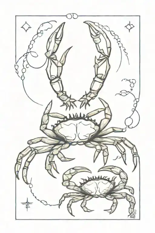 Cancer Crab And Capricorn Zodiac Sign