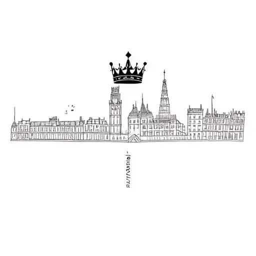 Crown Paris Lyon City Skyline