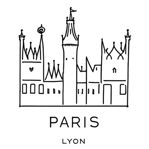 Crown Paris Lyon City Skyline