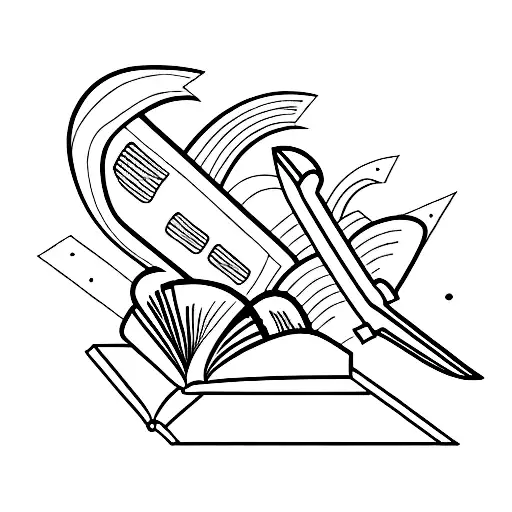 Book With Planes Leaving The Pages