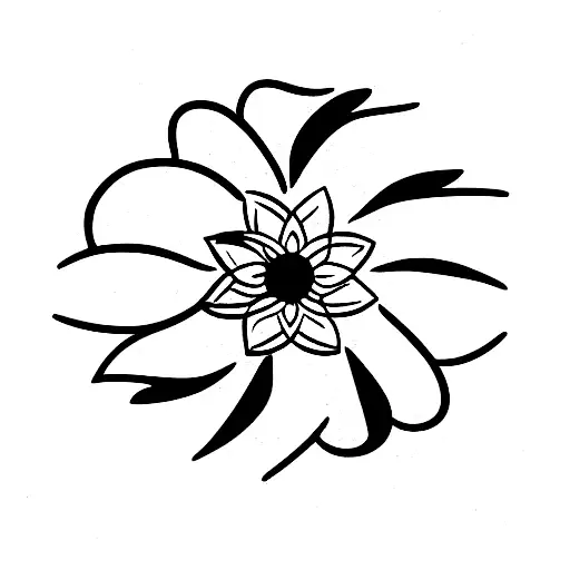 Lotto Flower With Ocean