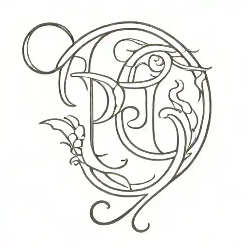 Letter P D M Nautical Hearth