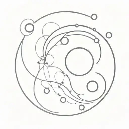Dopamine And Serotonin Hormone Structure Yin Yang Symbol