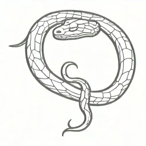 Sketch Of A Snake