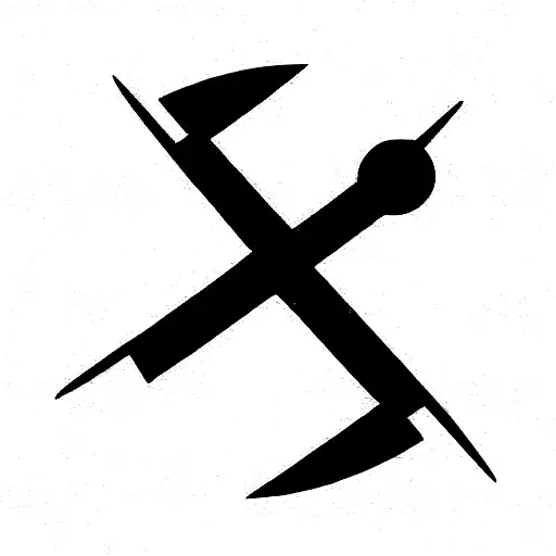 Star Wars Blacksaber And Viking Runes Around It