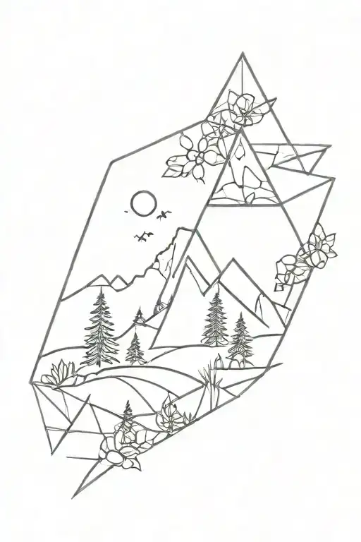Geometric Nature Scene