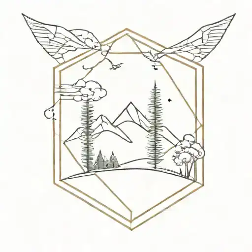 Geometric Nature Scene