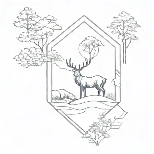 Geometric Nature Scene