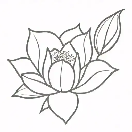 Water Lily And Morning Glory Flower