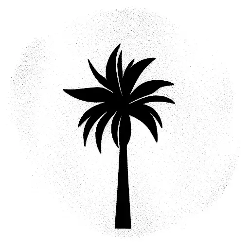 Palm Tree Sun Recatngle