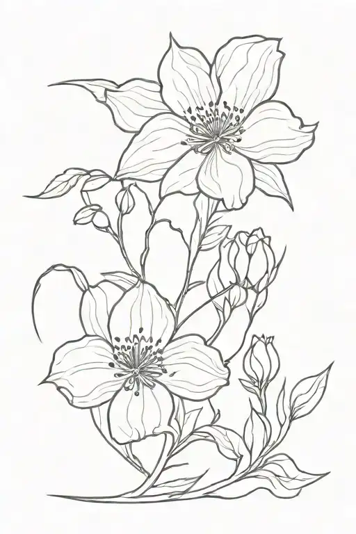 Birth Flowers Intertwined