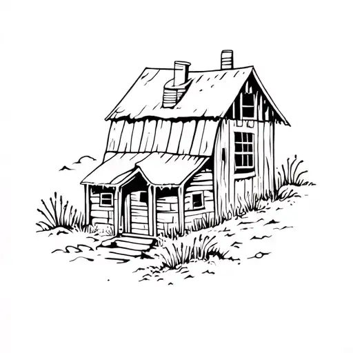 Old Western Shack
