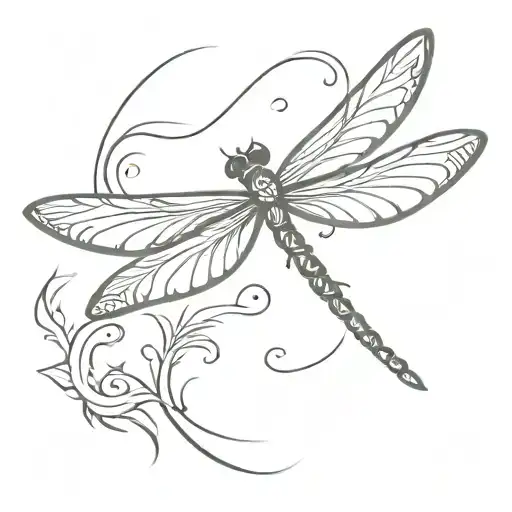 Tribal Dragonfly Landing