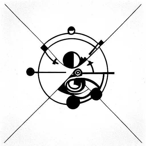 Berghain Techno Futurist Artistic Line