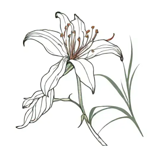 Red Spider Lily Flower