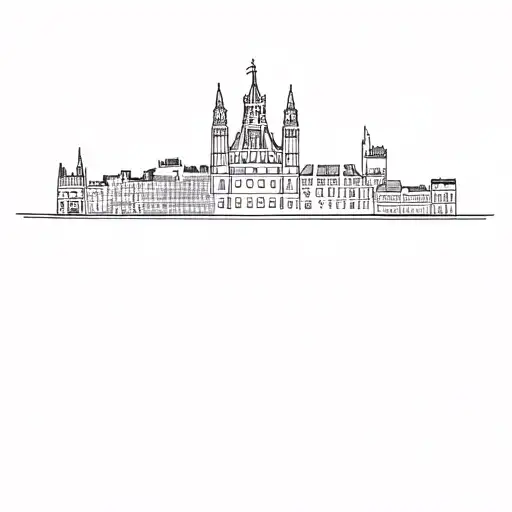 Crown Paris Lyon City Skyline