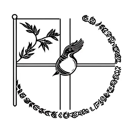 Flag Of Reunion Island Robin Surrounded