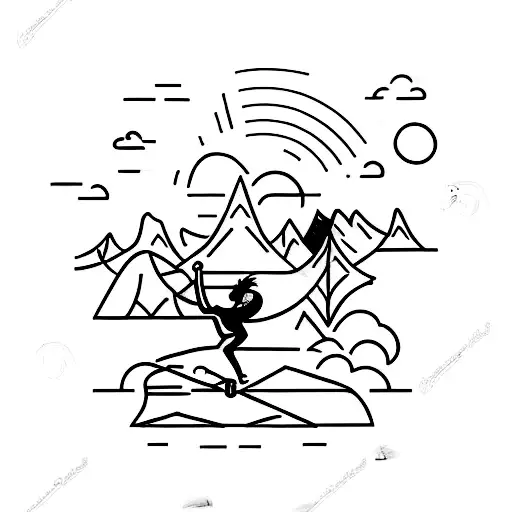 A Calisthenics Athlete Singing On Top Of A Mountain