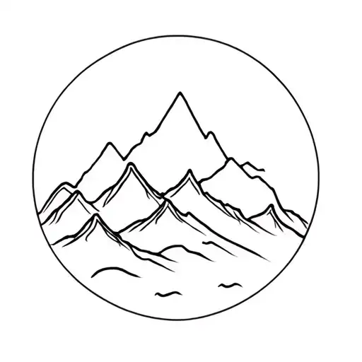 Mountains Nature Scene