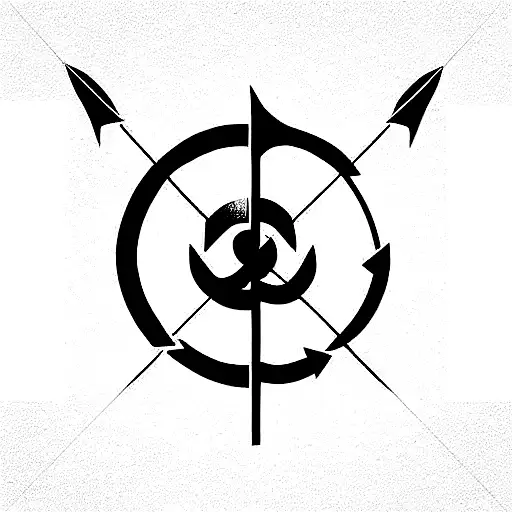 Arrow With Greek Numbers