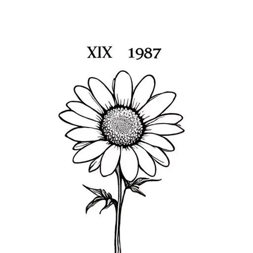 Daisy With The Roman Numerals 1987