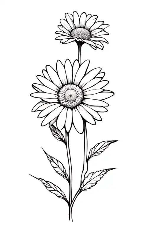 Daisy Flower And Depression Alone