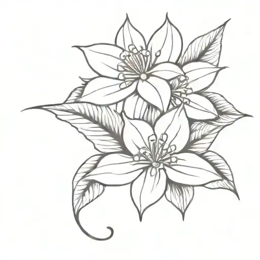 Rose Narcissus Poinsettia