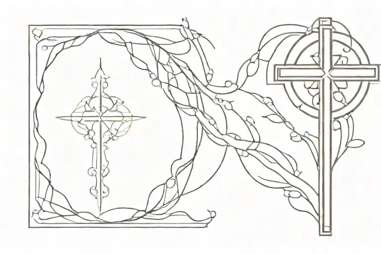 Religious Cross In Sunlight