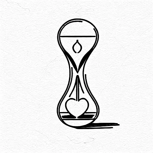 A Seed Sprouting At The Top Of An Hourglass And An Oak Tree At The Bottom