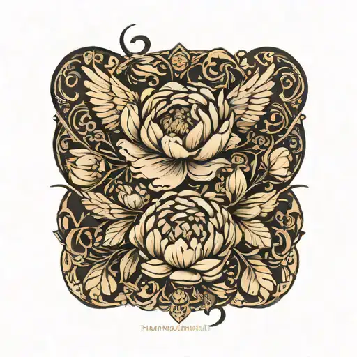 Angel Wings Peony Flowers